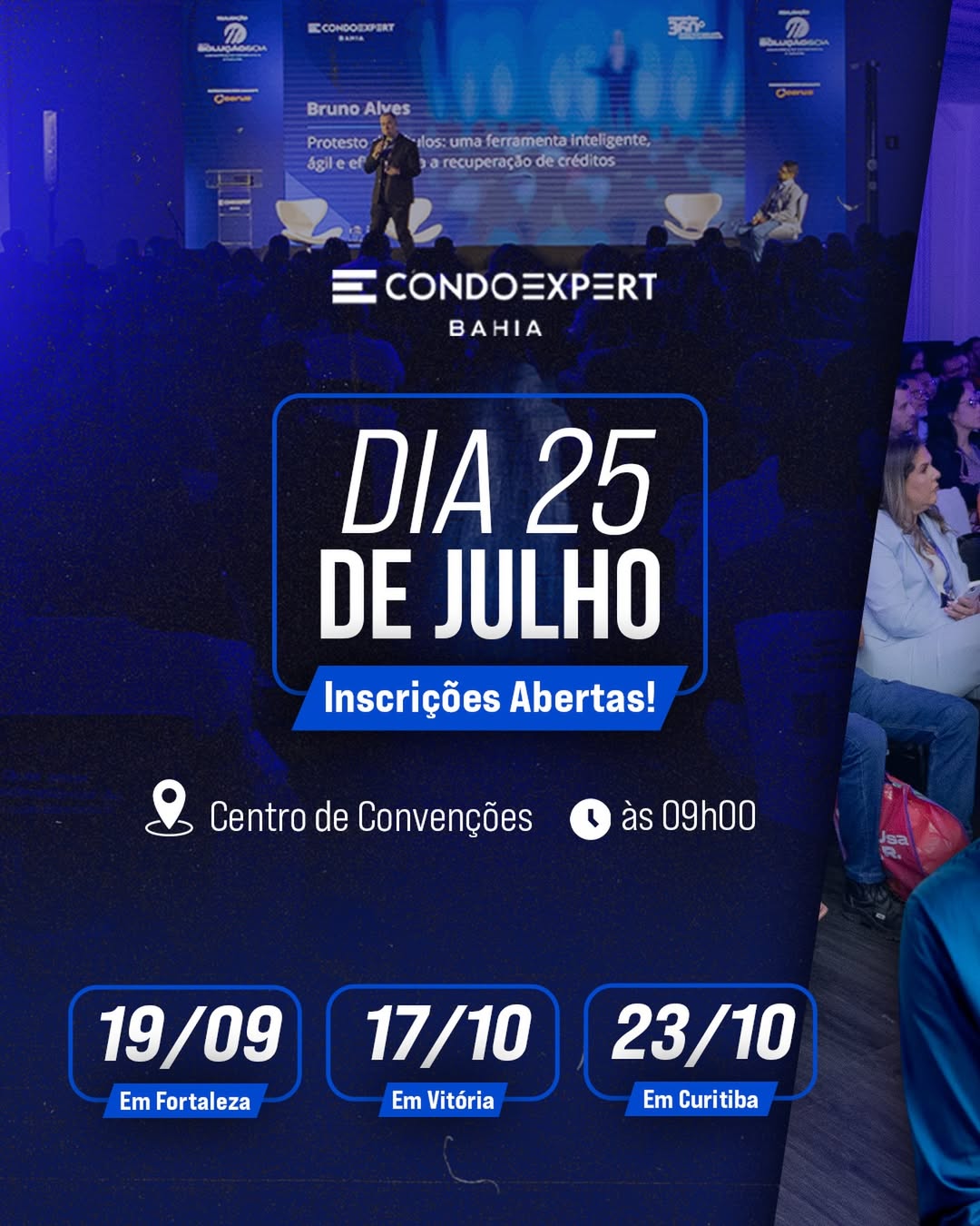 Inscrições abertas — 25 de julho