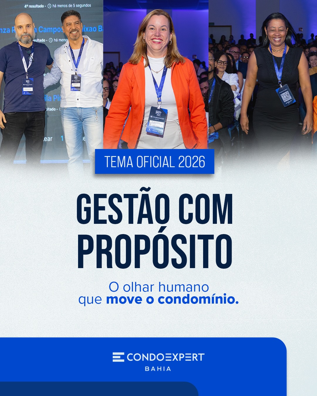 Tema oficial 2026 — Gestão com Propósito